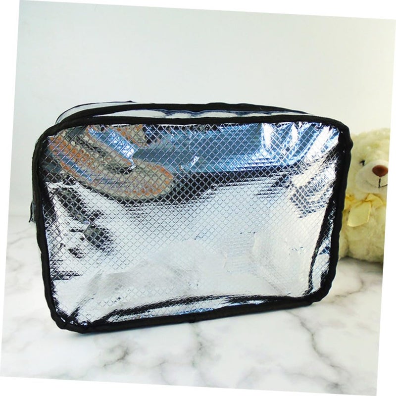 Portable Shower Bag Multifunctional Toiletry Pouch For Travel Swimming And Fitness Blue 30x20cm - Image 3