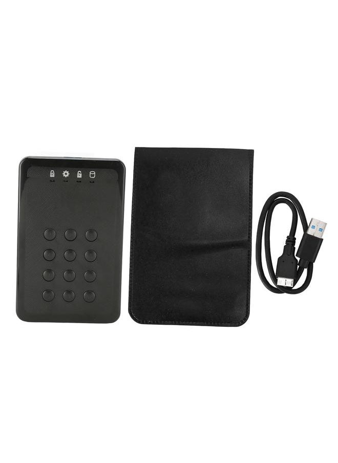 Thoraya Hardware Encryption Portable External Hard Drive 2.5 Inch Portable Password Lock External Hard Drive USB3.0 High Speed Read and Write Ultra-thin External Hard Drive 160GB  - Image 1