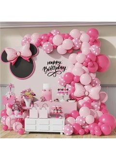 106-pcs Pink polka dots A