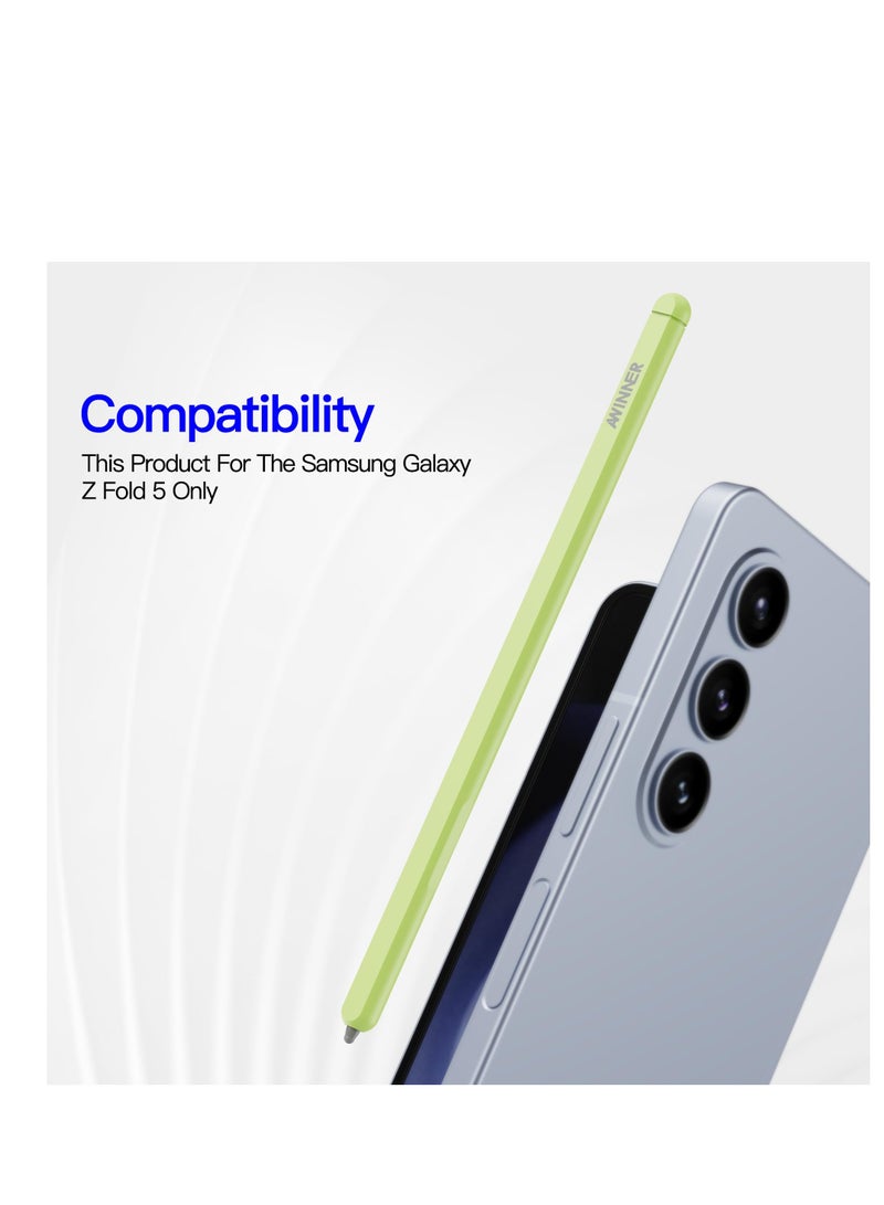 Stylus Pen for Samsung Galaxy Z Fold5 Slim Design 1.5mm Tip 4096 Pressure Levels Compact and Lightweight Green - Image 3