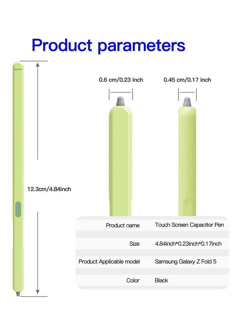 Stylus Pen for Samsung Galaxy Z Fold5 Slim Design 1.5mm Tip 4096 Pressure Levels Compact and Lightweight Green - Image 4