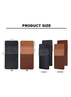 KASTWAVE Pocket Protector Pen Holder 4 Pcs Multi-Purpose Leather Pen Pouch Holder Organizer Pens Pocket Protector for Office School Hospital Men Women Nurse Shirt Lab Coats Pant Pencil Pointers Ruler Tools  - Image 5