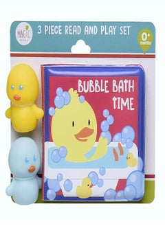 Magic Years Bath Book and Finger Puppets, 3 Piece Rubber Duck Bubble Fun