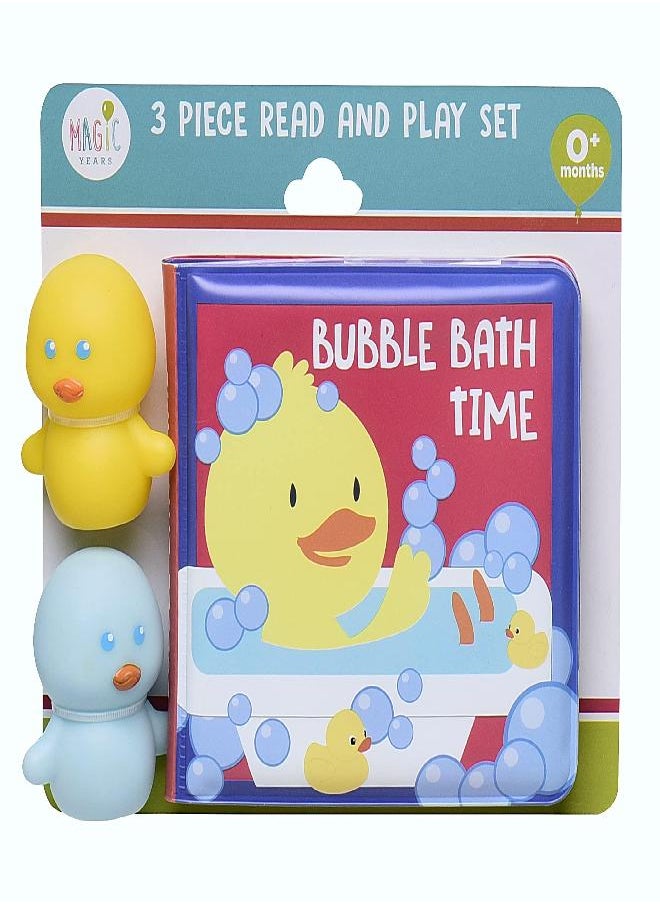 Baby Starters - Magic Years Bath Book and Finger Puppets, 3 Piece Rubber Duck Bubble Fun - Image 1