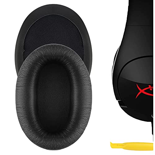 Geekria QuickFit Replacement Ear Pads for HyperX Cloud Flight, Cloud Flights, Cloud Stinger Gaming Headphones, Ear Cushions, Repair Parts (Black) - Image 1