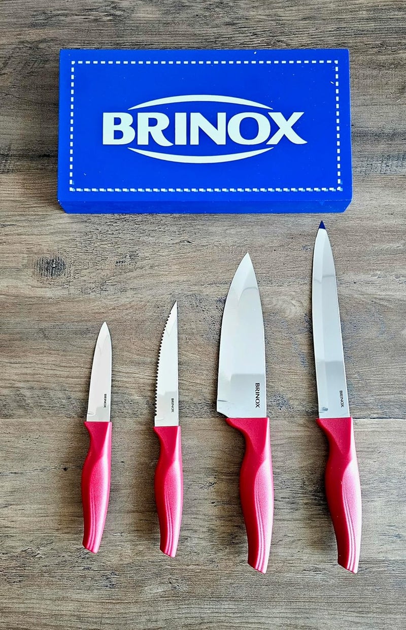 BRINOX طقم سكاكين برينوك كروس من الفولاذ المقاوم للصدأ 4 قطع (2556/519) - Image 1