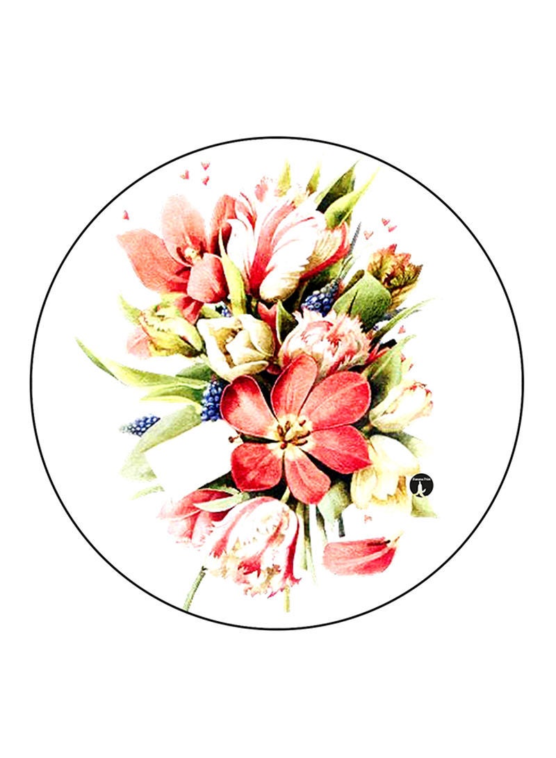 RKN Flowers Printed Mouse Pad  Multicolour