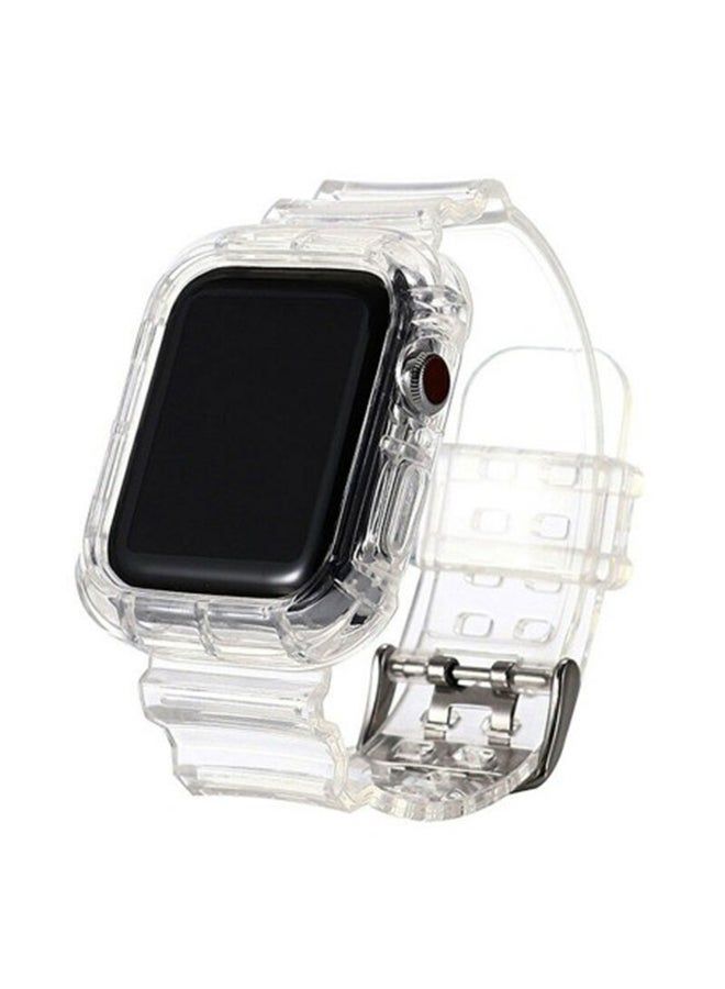 vesus Transluscent Fluorescent Replacement Band For Apple Watch 42/44mm Clear