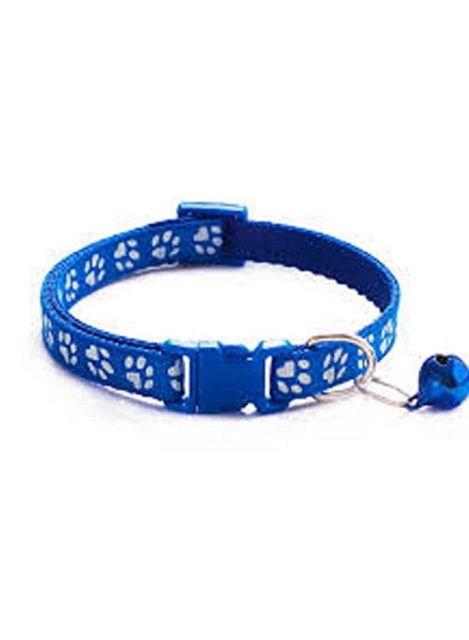 Cat Collars Set Of 3 Pcs Pack With Bell,Kitten And Small Dogs Soft Adjustable Collar Safe,Solid And Protection Breakaway For Cats And Puppies,Cute Kitty Neckband With Paw Print- (Mix Colors) - Image 2