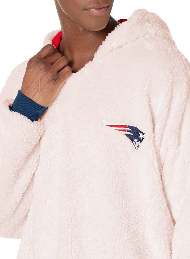 FOCO Reversible Oversized Sherpa Hoodie Sweatshirt Colorblock Hoodeez One Size multicolor - Image 3