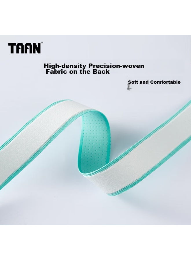 Taan شريط قبضة الريشة الطائرة، سميك، مثقب، ممتص للعرق، غير قابل للانزلاق، Tg099، ثلاث عبوات، أسود/أبيض/أزرق - Image 2