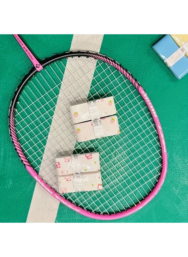 Strawberry Rabbit Print Non Slip Tennis Badminton Racket Grip Tape For Left Right Handed Players - Image 4
