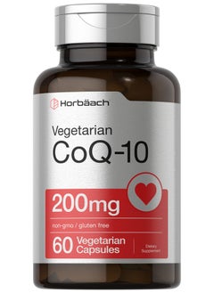 Horbaach Horbäach CoQ10 200mg | 60 Capsules | Vegetarian, Non-GMO, Gluten Free Supplement  - Image 1
