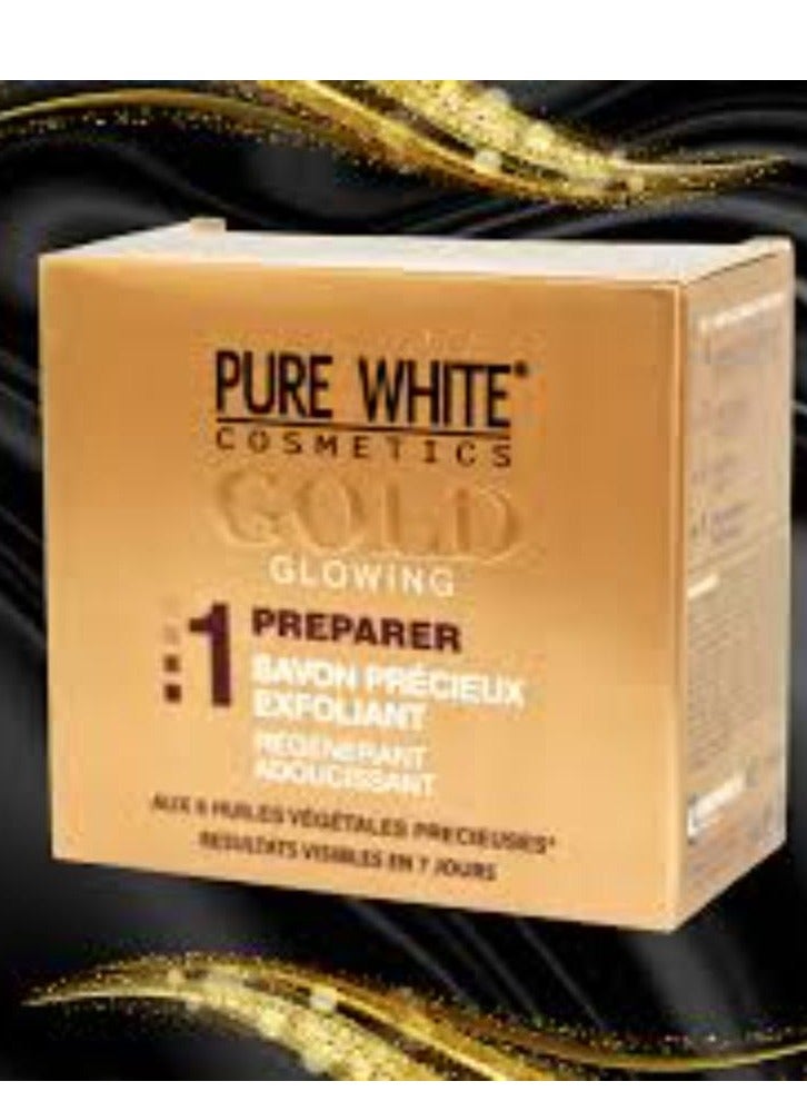 Pure White Cosmetics Gold Bar Soap 150 g