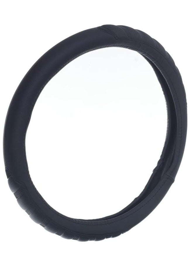 غطاء طارة دركسيون من الجلد والمطاط - اسود - توتش 08 - Image 1