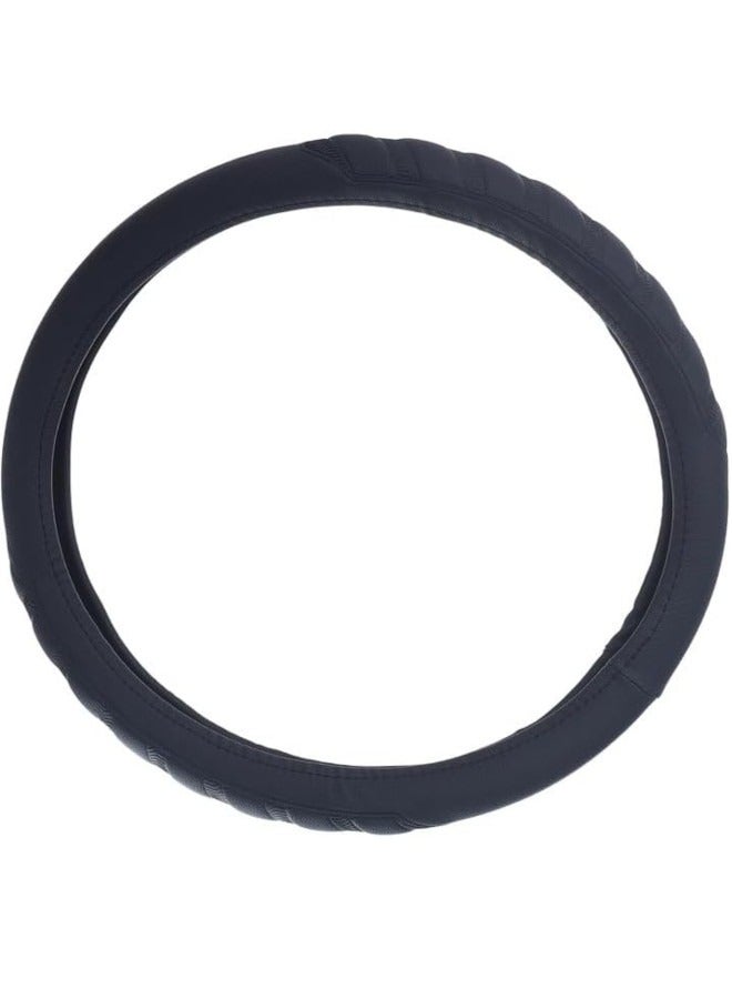 غطاء طارة دركسيون من الجلد والمطاط - اسود - توتش 08 - Image 3