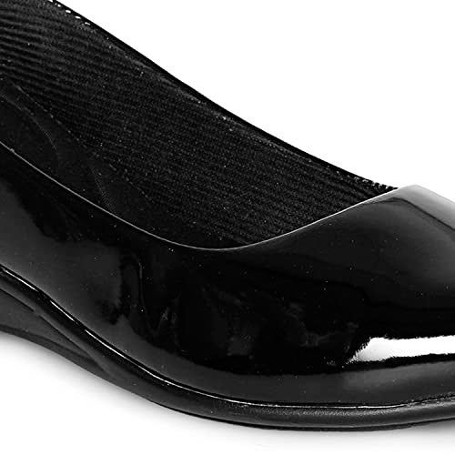 Denill Women Wedge Style Bellies UK- 8 Black - Image 5