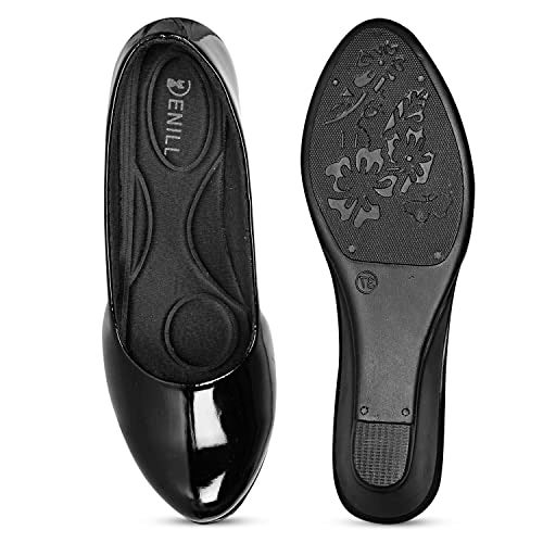 Denill Women Wedge Style Bellies UK- 8 Black - Image 3