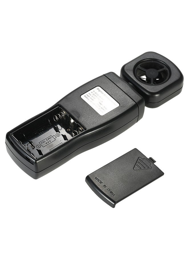 Mini Anemometer LCD Digital Wind Speed Meter Air Velocity Temperature Measuring with Backlight