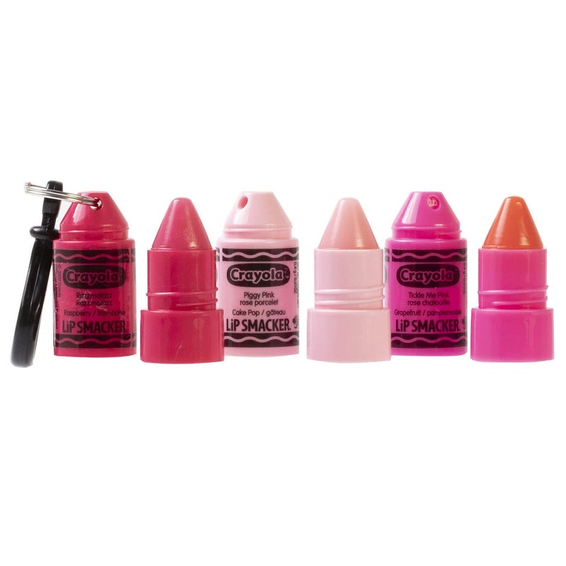 Lip Smacker Crayola Crayon Stackable Flavored Clear Balm Pink - Moisturizing, Soothing - Image 2