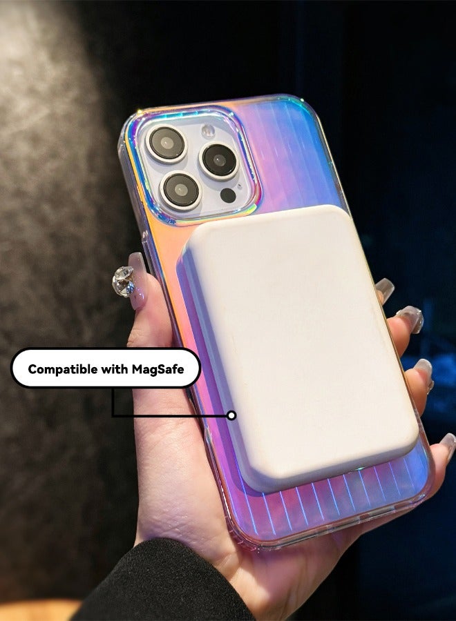 جراب iPhone 16 Pro متدرج اللون، [متوافق مع Mag Safe] [مضاد للسقوط] [مضاد للانزلاق] [لا يتحول إلى اصفرار] جراب صلب مقاوم للصدمات لهاتف iPhone 16 Pro مقاس 6.3 بوصة، لون متدرج - Image 2
