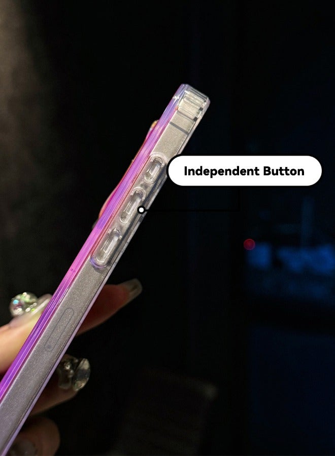 جراب iPhone 16 Pro متدرج اللون، [متوافق مع Mag Safe] [مضاد للسقوط] [مضاد للانزلاق] [لا يتحول إلى اصفرار] جراب صلب مقاوم للصدمات لهاتف iPhone 16 Pro مقاس 6.3 بوصة، لون متدرج - Image 3