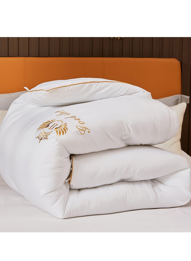 GOOTOY Cotton Duvet Filling King Size Solid Color Embroider 200*230cm  - Image 1