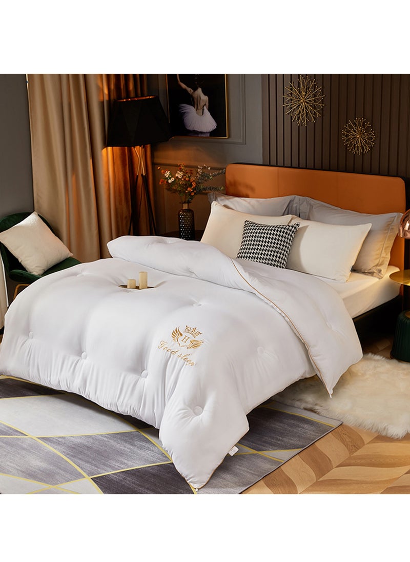 GOOTOY Cotton Duvet Filling King Size Solid Color Embroider 200*230cm  - Image 5