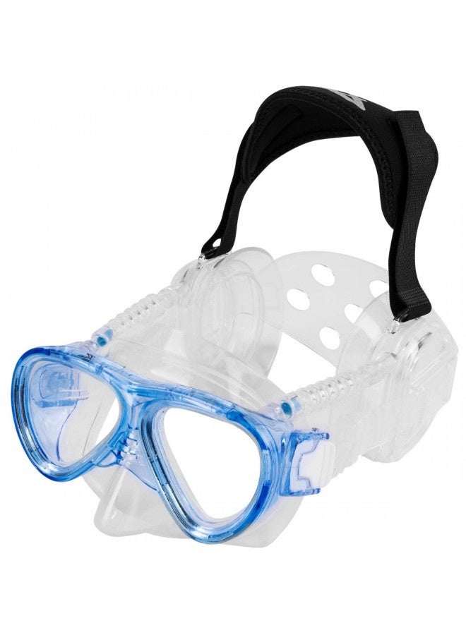 Ist Proear Kids Dive Mask With Ear Covers, Scuba Diving Pressure Equalization Gear, Tempered Glass Twin Lens (Blue) - Image 3
