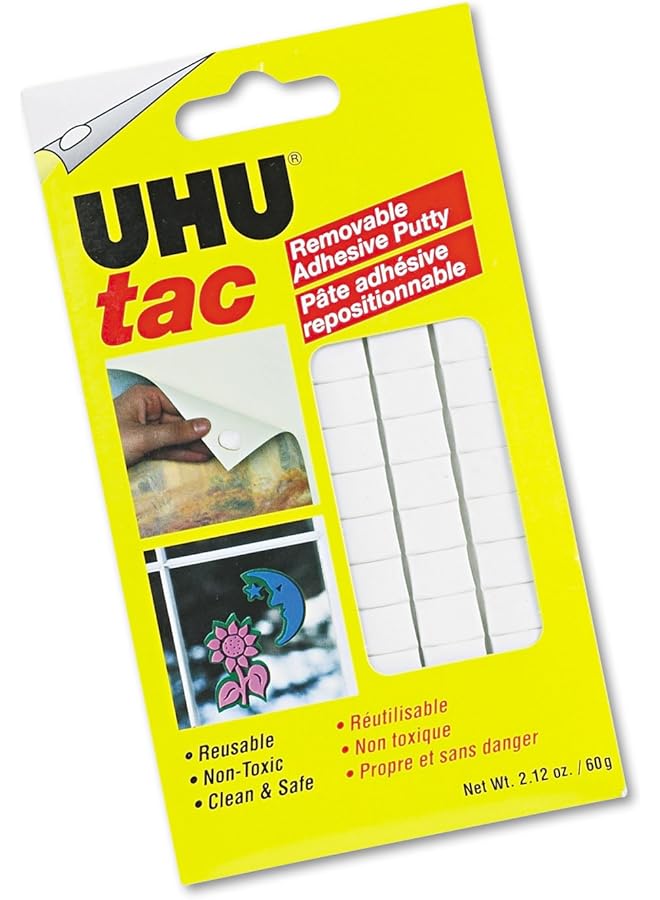 يو إتش يو باتافيكس وسادات غراء بيضاء قابلة للإزالة 50 جرام 80 عبوة - Image 1