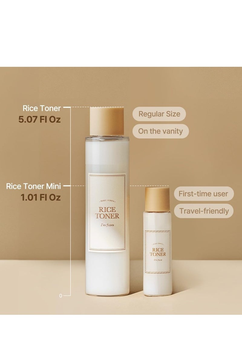 I'm From Miniatures of Rice Toner 30ml | Mugwort Essence, Fig Boosting Essence, Travel Essentials, Stocking Stuffers - Image 2