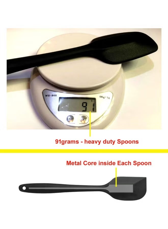 بريميفي مجموعة ملاعق مسطحة من السيليكون، 6 قطع أسود ‎29.9x18.9x11سم - Image 4