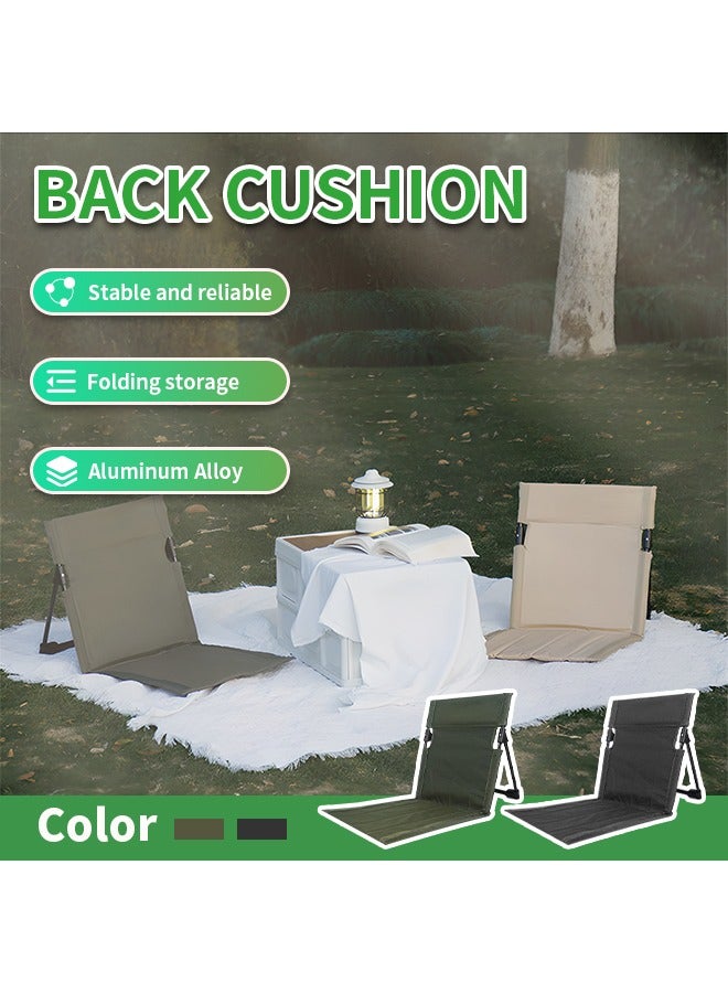 Generic Folding Floor Camping Chair With Storage Bag Comfortable Camping Seat Mat Portable Outdoor Armchair Tent Accessories, Outdoor Parties, Barbecues, Beaches, Camping, Fishing, Concerts  - Image 2