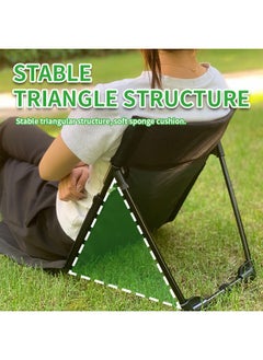 Generic Folding Floor Chair With Storage Bag Comfortable Camping Seat Camping Mat Portable Outdoor Armchair Tent Accessories, Outdoor Parties, Barbecues, Beaches, Camping, Fishing, Concerts  - Image 4
