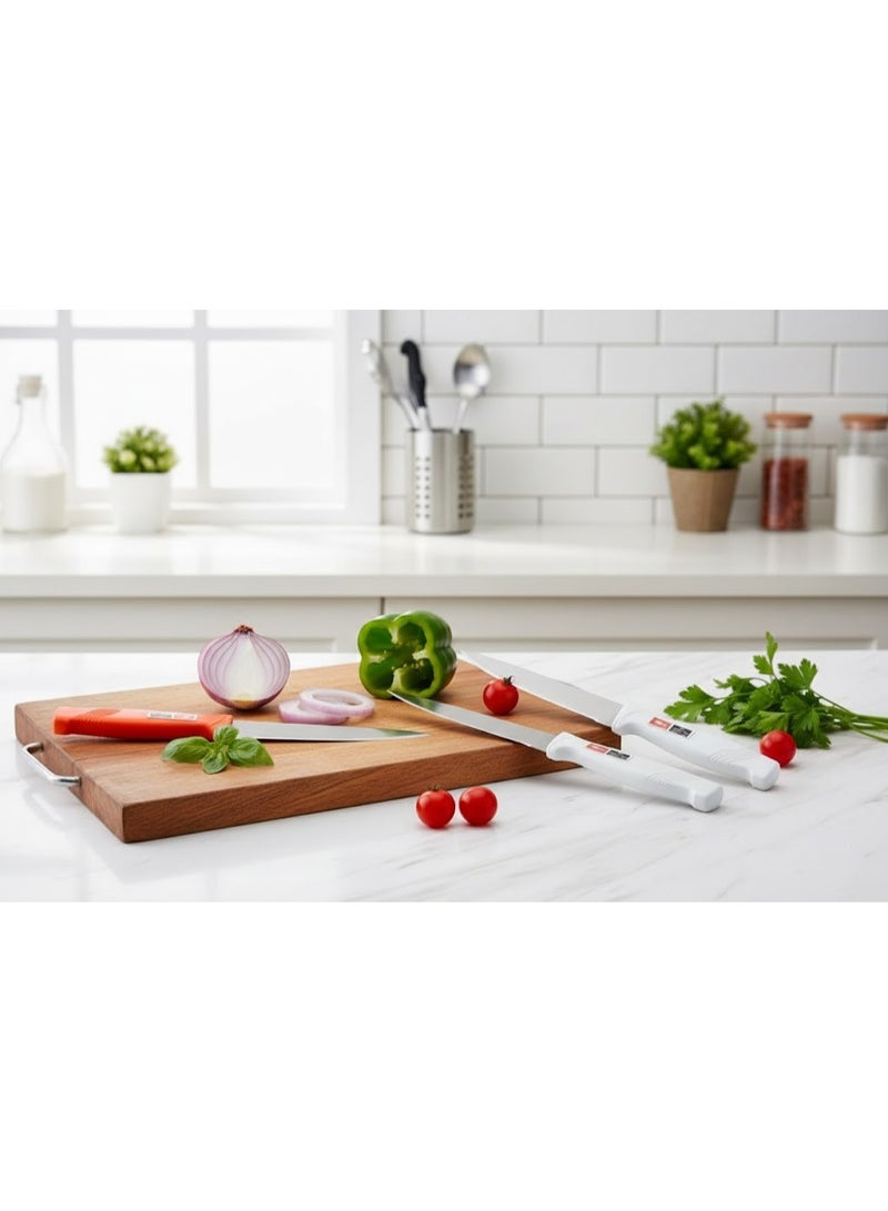 طقم سكاكين مطبخ 6 قطع متعددة الاستخدام – شفرات حادة ومقابض مريحة للتقطيع اليومي - Image 5