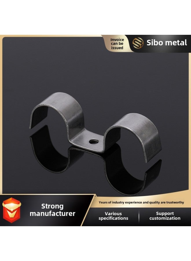 304 Stainless Steel Thickened M-type Riding Clip Instrument Tube Card Single Hole Double Tube Card Double Tube Instrument Tube Card Cable Card-Specifications And Models:Φ6  - Image 4