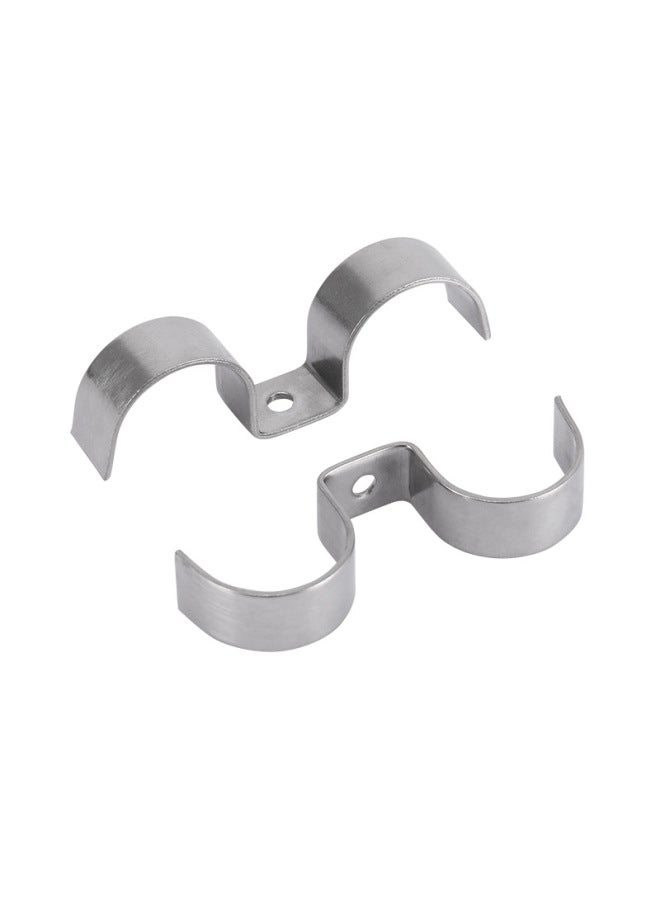 304 Stainless Steel Thickened M-type Riding Clip Instrument Tube Card Single Hole Double Tube Card Double Tube Instrument Tube Card Cable Card-Specifications And Models:Φ6  - Image 5