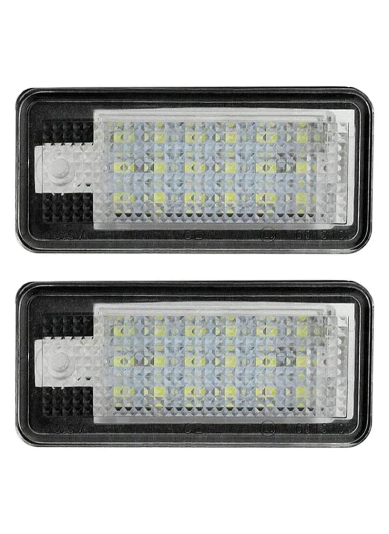 Y&D - LED Number Plate Lights, 2Pcs License Light Lamp, Car Rear Lamps for Q7 A3 S3 A4 S4 RS4 A6 C6 S6 RS6 A8 S8 - Image 1