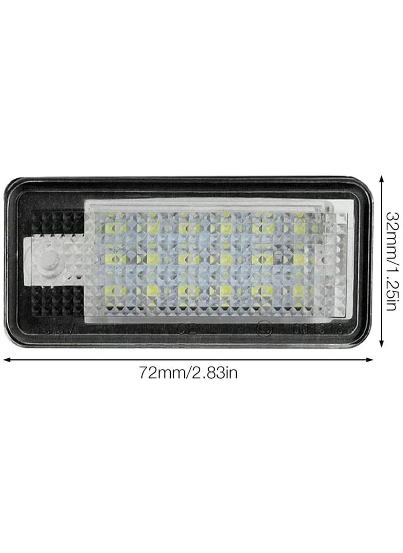 Y&D - LED Number Plate Lights, 2Pcs License Light Lamp, Car Rear Lamps for Q7 A3 S3 A4 S4 RS4 A6 C6 S6 RS6 A8 S8 - Image 1