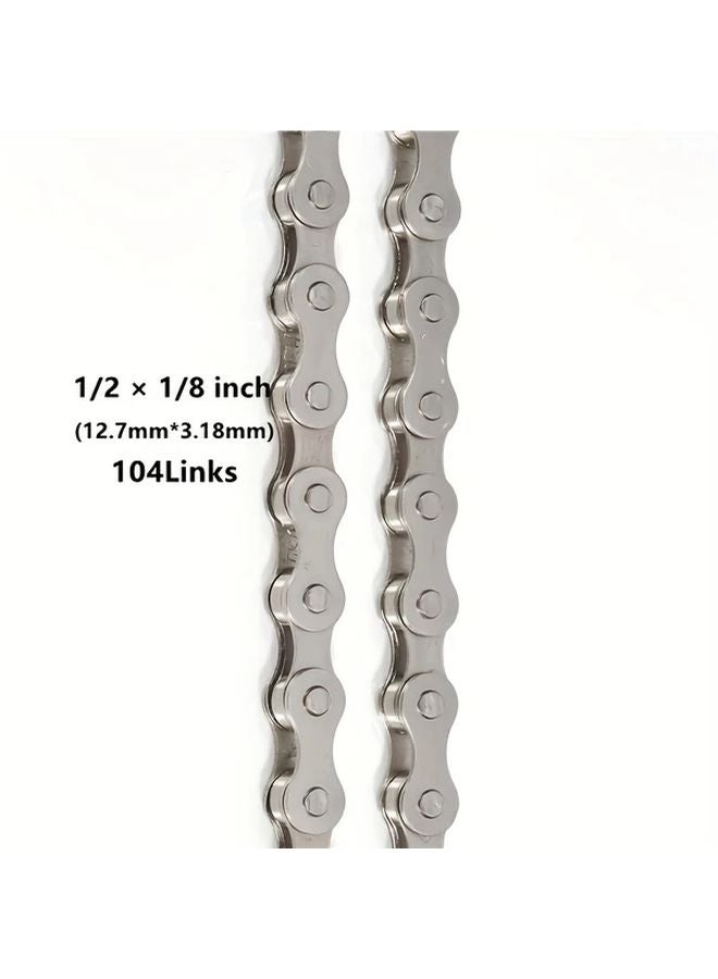 XRTC 1 Speed Bike Chain Rainbow Color Iron Material Mountain Bike Compatible - Image 3
