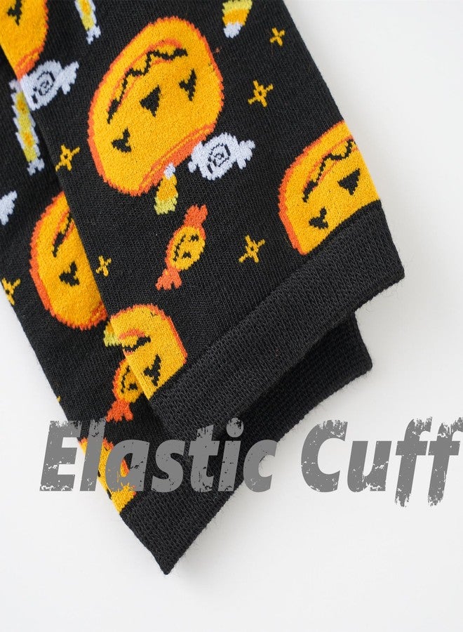 BISOUSOX Halloween Socks Women Pumpkin Socks Crazy Funny Dress Novelty Cute Sock Halloween Gifts for Women Girls - Image 5