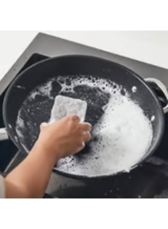 3-piece dish sponge set, green-grey color - Image 2