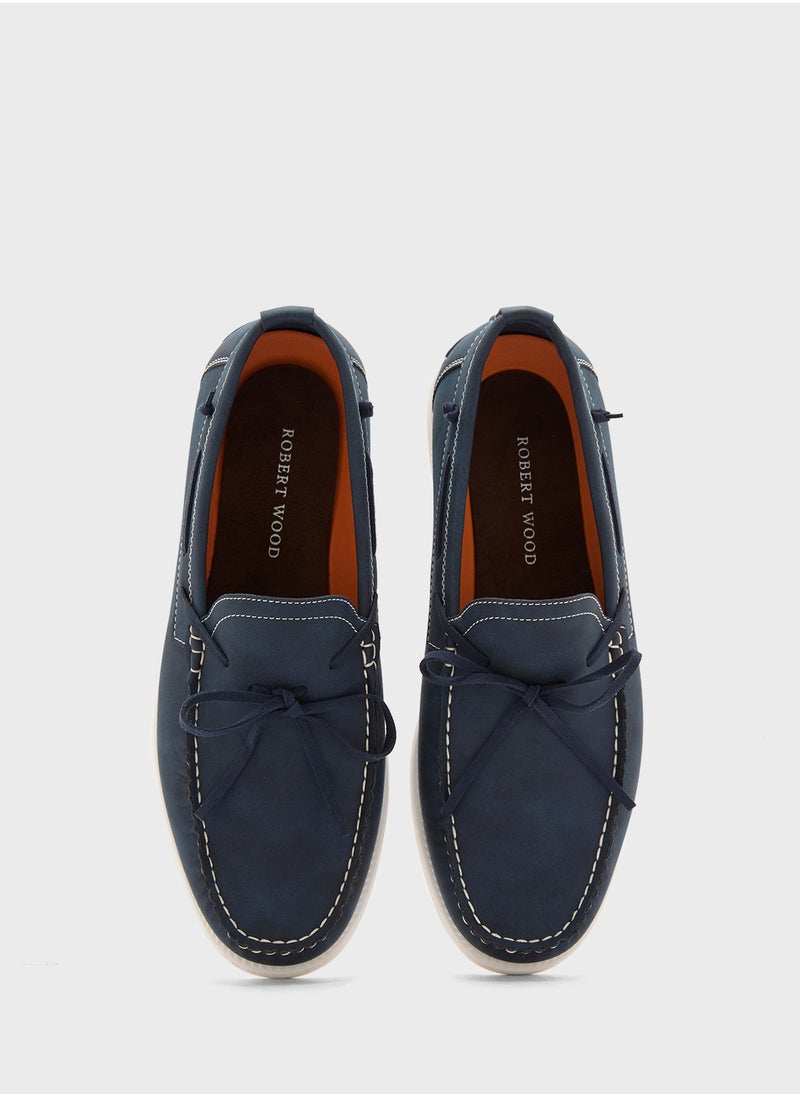 Robert Wood Suede Boat Shoes  - Image 4