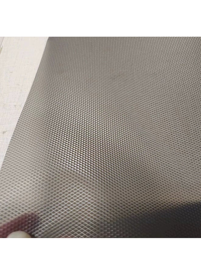 Simple Thickened Transparent Drawer Pad Paper Heat Insulation And Moisture-proof Pad Table Pad Wardrobe Cabinet Pad Shoe Cabinet Pad Kitchen Refrigerator Pad-Color:[eva Food Grade] Black Diamond Pattern-thickened-Specifications:45*100cm - Image 1