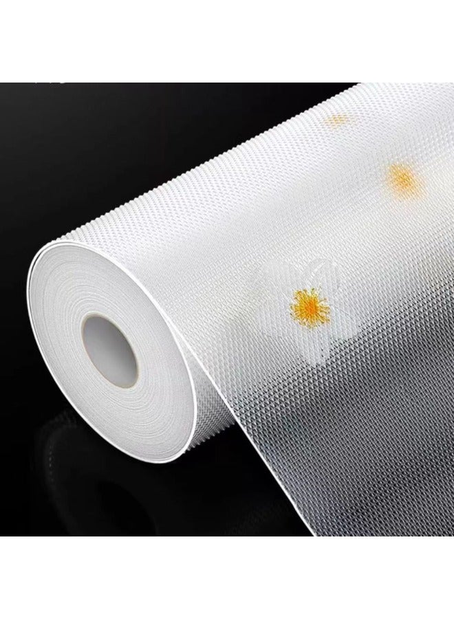 Simple Thickened Transparent Drawer Pad Paper Heat Insulation And Moisture-proof Pad Table Pad Wardrobe Cabinet Pad Shoe Cabinet Pad Kitchen Refrigerator Pad-Color:[eva Food Grade] Black Diamond Pattern-thickened-Specifications:45*100cm - Image 5