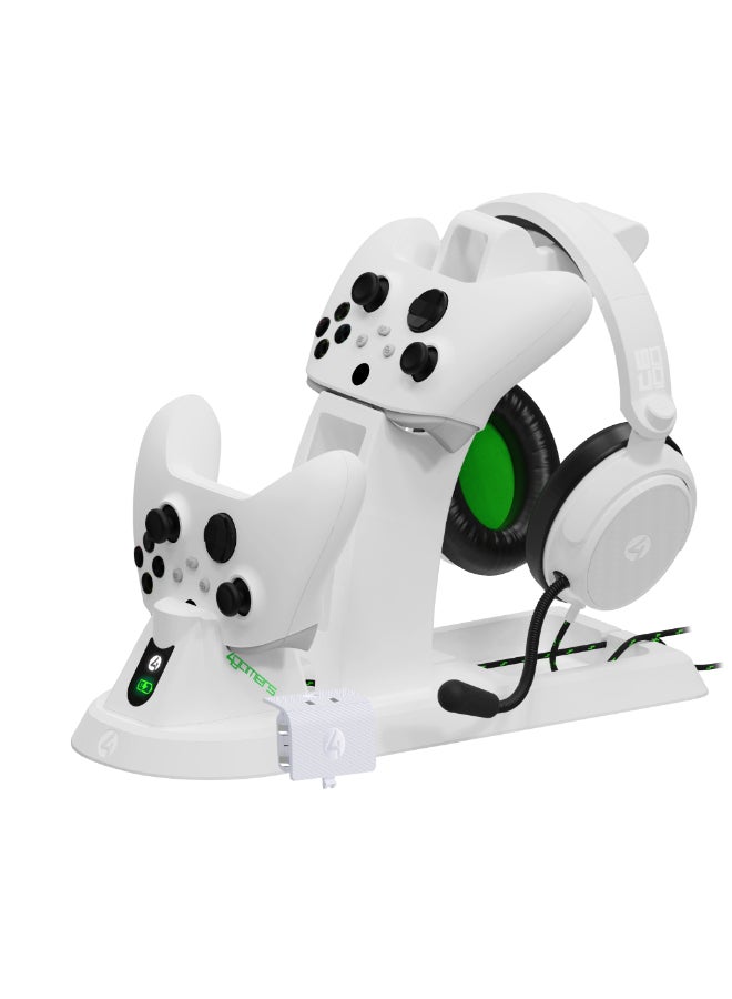 4gamers All-in-one Gaming Headset Charging Dock & Headset Stand For Xbox Series S/X  - Image 1