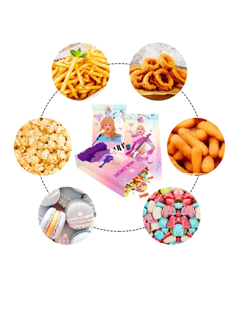 SYOSI 24 Pcs Gift Bags for Taylor, Party Candy Bags with 36 Stickers Included, Party Decorations, Birthday Party Bags, Singer Theme Birthday Party Supplies, Wedding Bridal Shower - Image 5