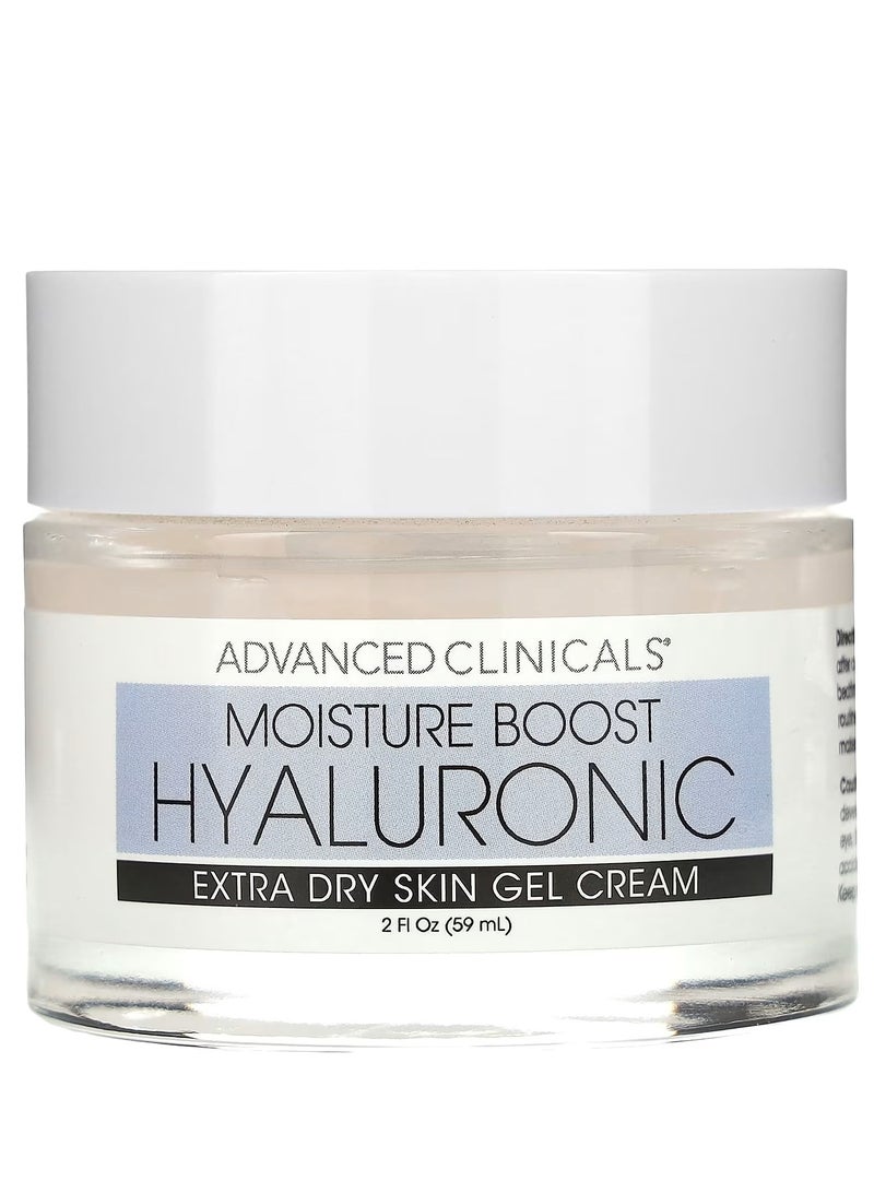 Advanced Clinicals, Moisture Boost Hyaluronic, Extra Dry Skin Gel Cream , 2 fl. oz. (59 ml) - Image 1
