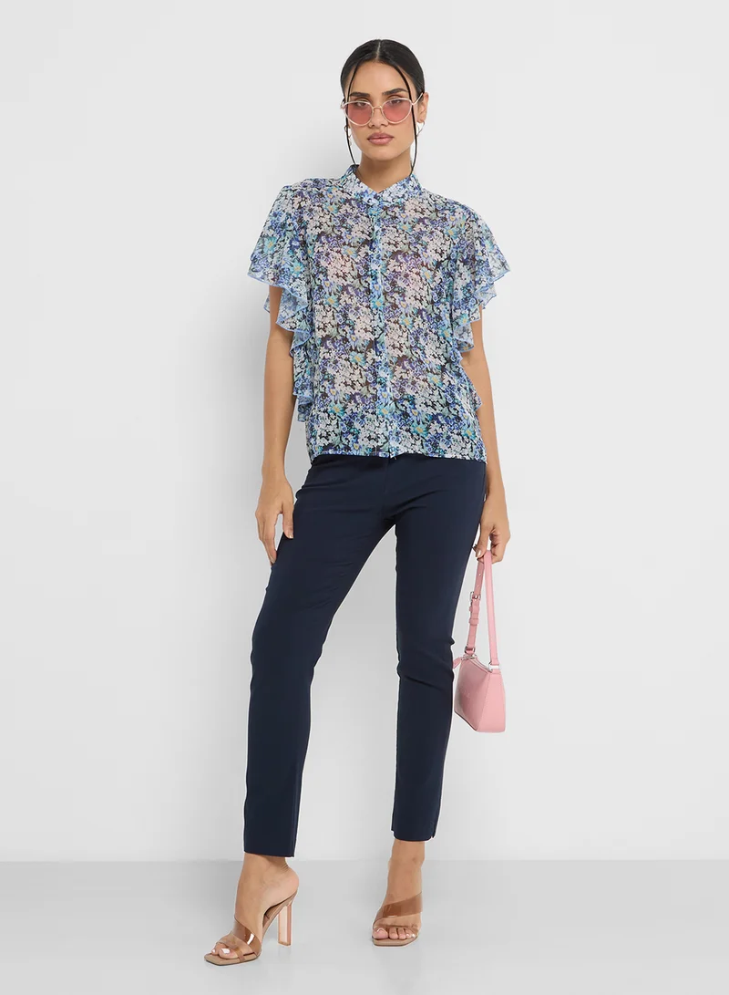 ELLA Ditsy Print Blouse