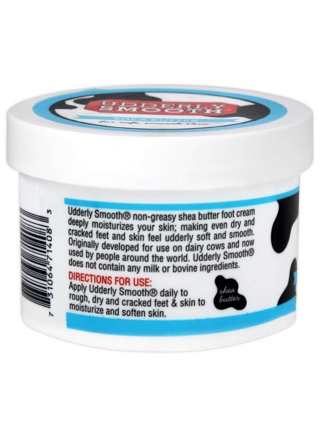 Udderly Smooth UDDERLY SMOOTH Foot Cream with Shea Butter, Lightly Scented, 8 Ounce Jar  - Image 3